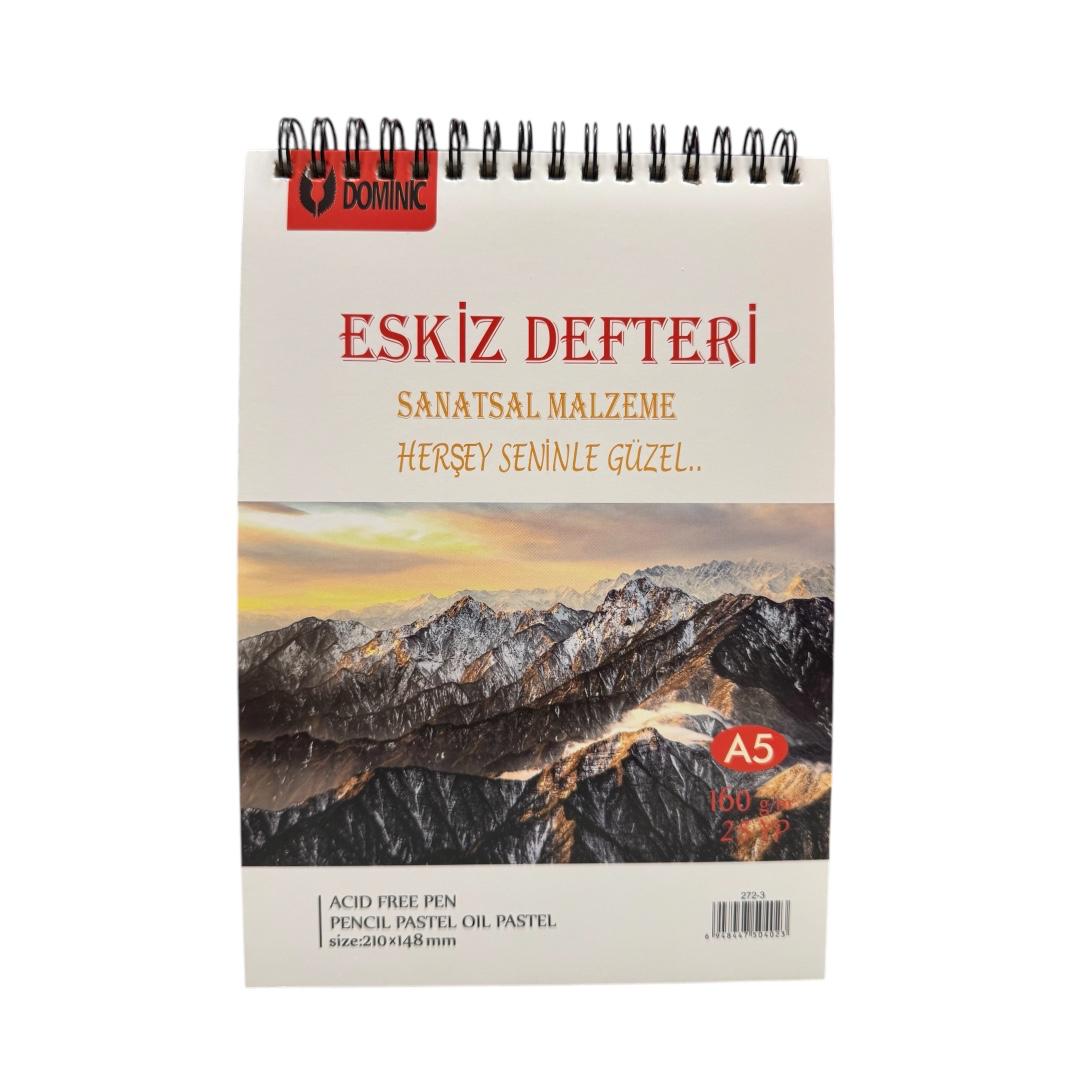 A-5 ESKİZ DEFTERİ 160 GRAM 25 YAPRAK